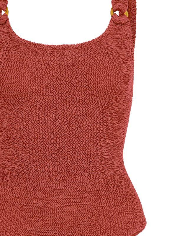 Browns Hunza G Red Domino Metallic Swimsuit | Browns One-Pieces