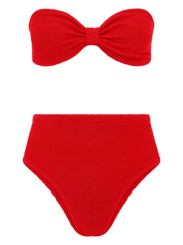 browns Hunza G Red Ruby Crinkle Bikini | Browns Bikinis