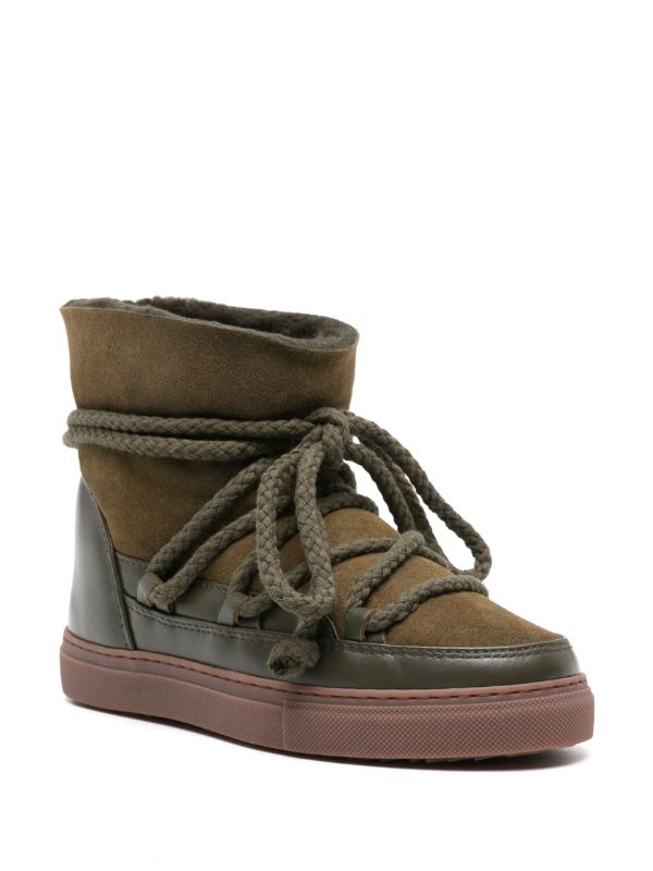 Browns Inuikii Green Classic Suede Ankle Boots | Browns Boots