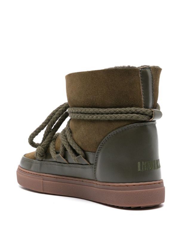 Browns Inuikii Green Classic Suede Ankle Boots | Browns Boots