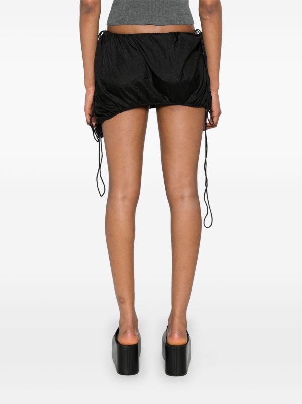 Browns Isa Boulder Black Floral-Appliqué Miniskirt | Browns Fitted Skirts