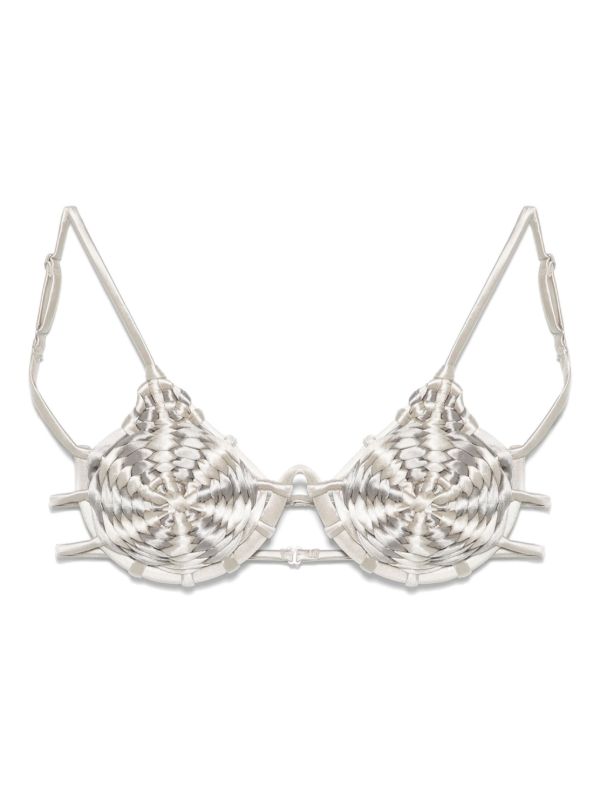 browns Isa Boulder Spiral-Weave Bikini Top | Browns Bikinis