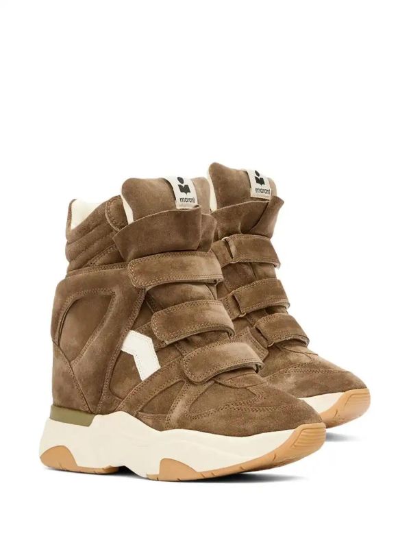 Browns ISABEL MARANT Balskee Suede Wedge High-top Sneakers | Browns Sneakers