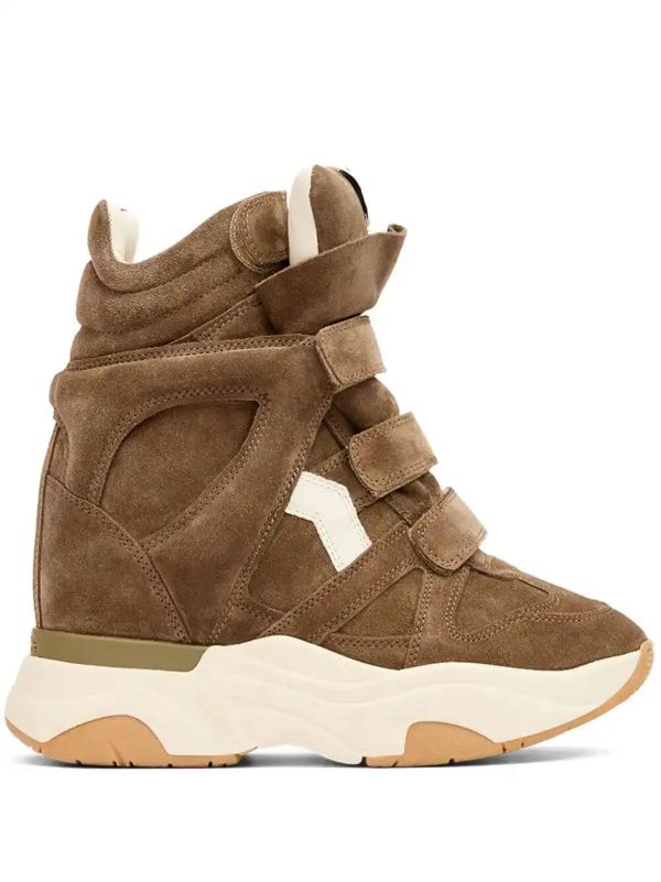 browns ISABEL MARANT Balskee suede wedge high-top sneakers | Browns Sneakers