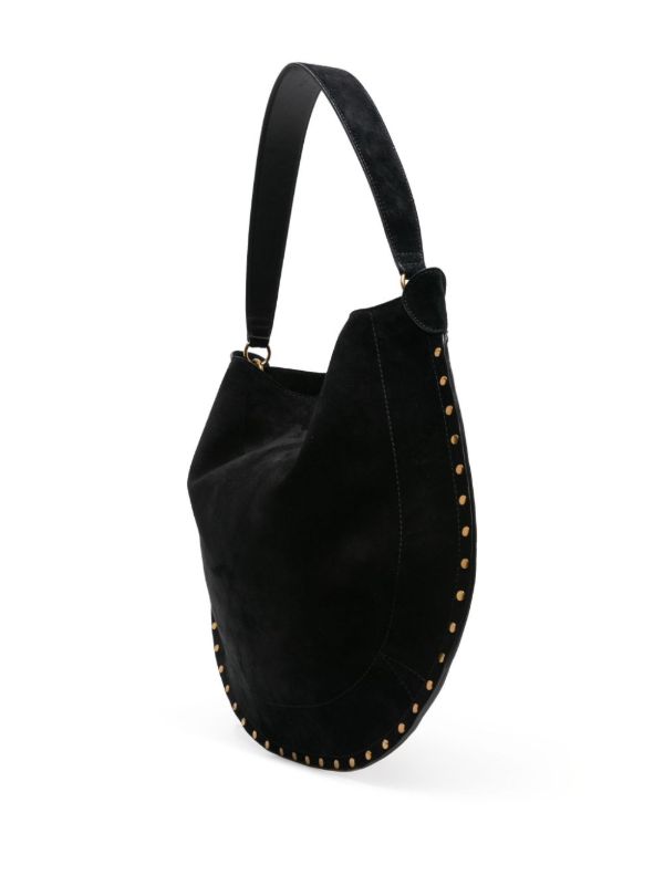 Browns ISABEL MARANT Black Oskan Suede Shoulder BGa | Browns Shoulder Bags