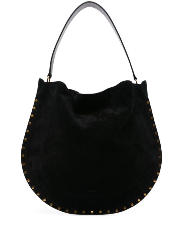browns ISABEL MARANT Black Oskan Suede Shoulder bGa | Browns Shoulder Bags