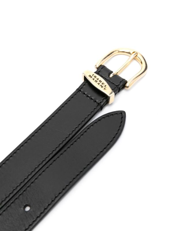 Browns ISABEL MARANT Black Zadd Leather Belt | Browns Belts