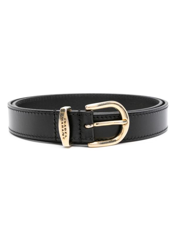 browns ISABEL MARANT Black Zadd Leather Belt | Browns Belts