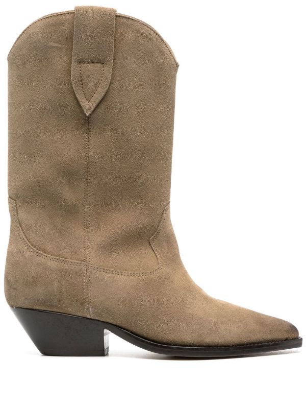 browns ISABEL MARANT brown Duerto suede ankle boots | Browns Boots