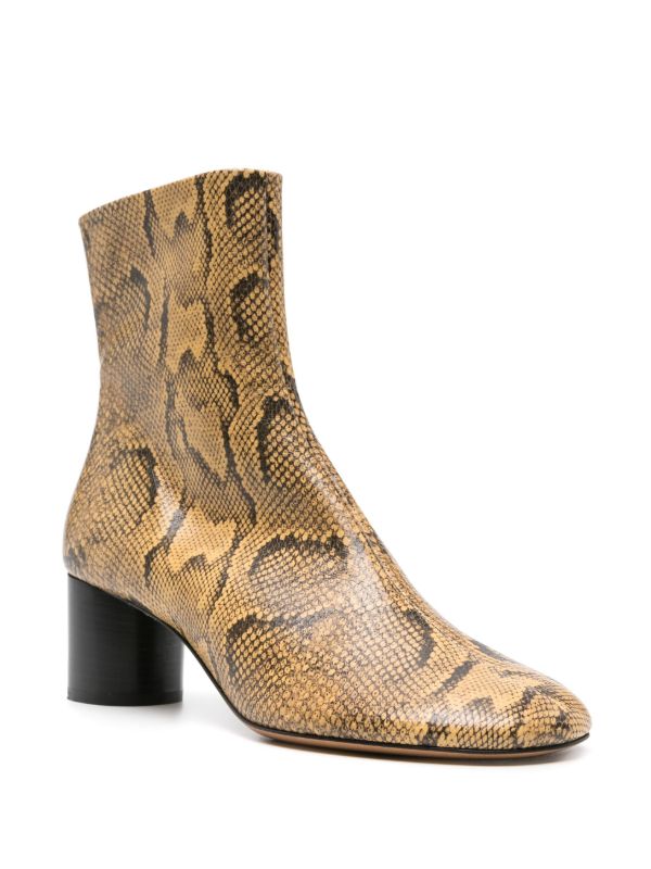 Browns ISABEL MARANT Brown Laeden 50 Leather Ankle Boots | Browns Boots