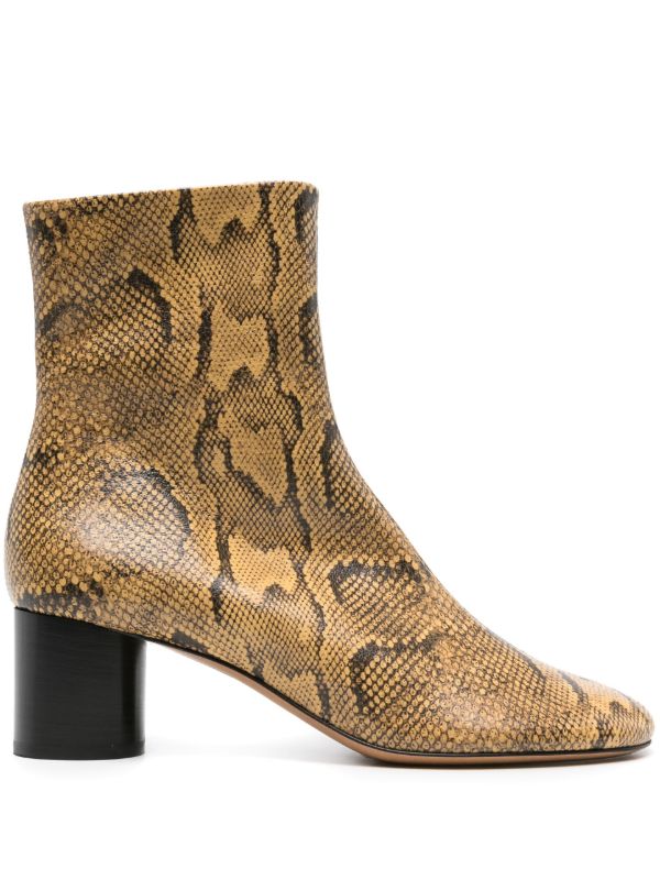 browns ISABEL MARANT Brown Laeden 50 Leather Ankle Boots | Browns Boots