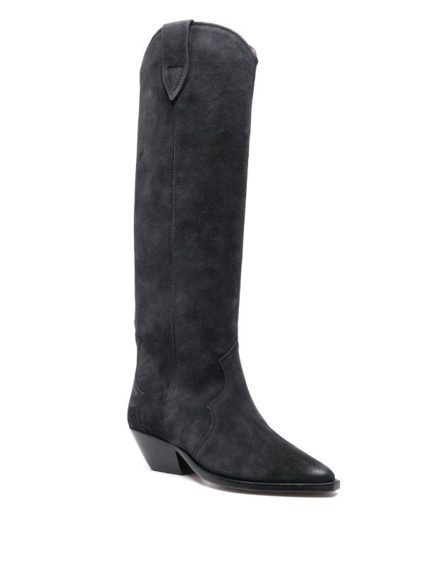 Browns ISABEL MARANT Denvee 50mm Suede Knee-high Boots | Browns Boots