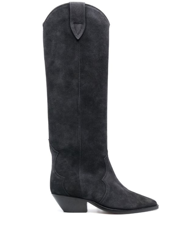 browns ISABEL MARANT Denvee 50mm suede knee-high boots | Browns Boots