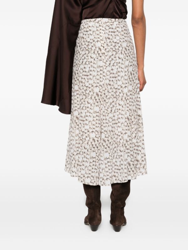 Browns ISABEL MARANT Hortensia Midi Skirt | Browns A-Line Skirts