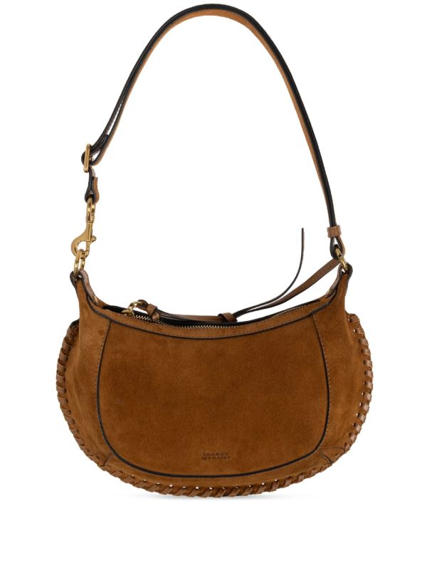 browns ISABEL MARANT Oskan Moon suede shoulder bag | Browns Shoulder Bags