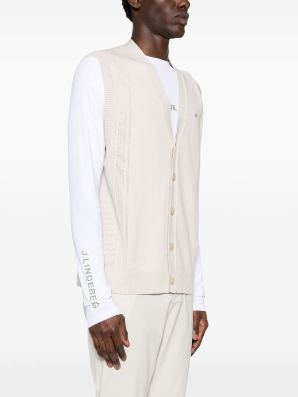 Browns J.Lindeberg Markus Knitted Vest | Browns Cardigans