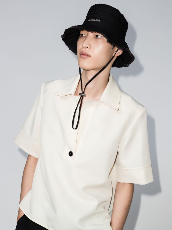 Browns Jacquemus Black Le Bob Artichaut Bucket Hat | Browns Hats