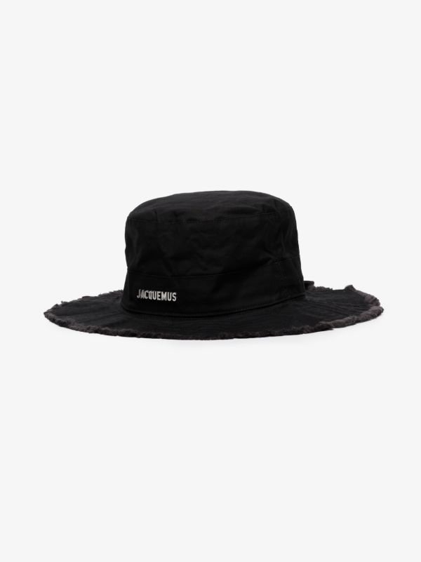 Browns Jacquemus Black Le Bob Artichaut Bucket Hat | Browns Hats