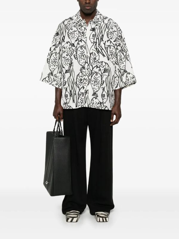 Browns Jacquemus Black Le Chemise Aloe Shirt | Browns Shirts