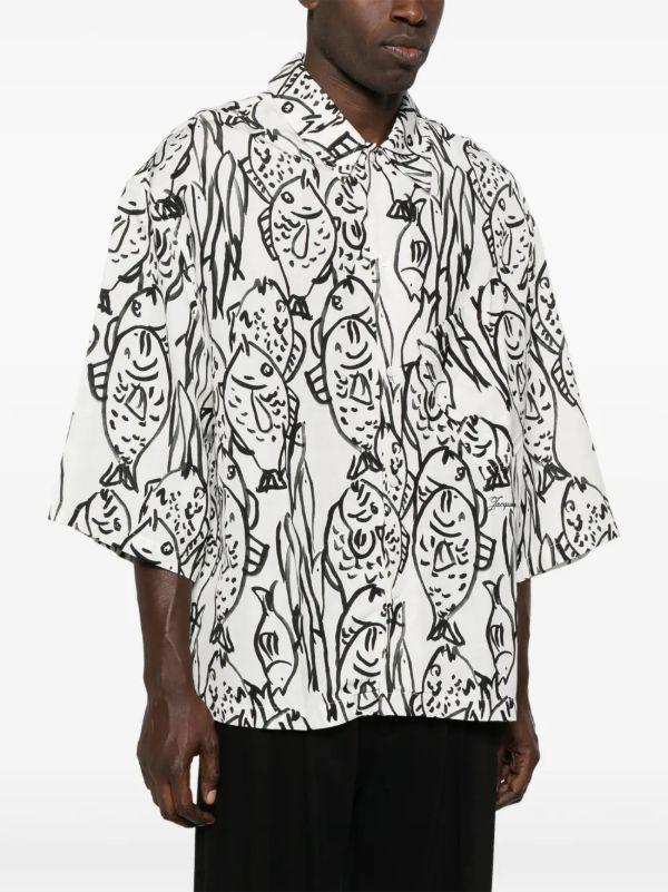 Browns Jacquemus Black Le Chemise Aloe Shirt | Browns Shirts