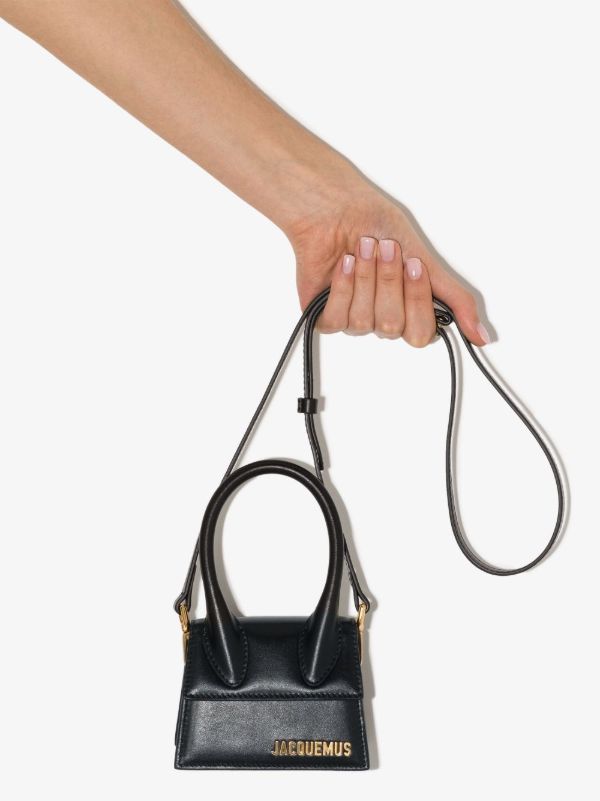 browns Jacquemus Black Le Chiquito Leather Mini Bag | Browns Top Handle Bags