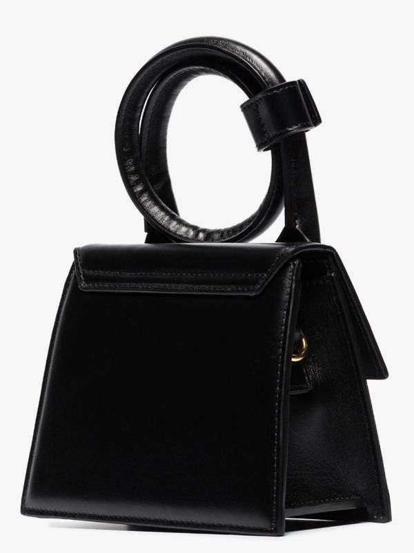 Browns Jacquemus Black Le Chiquito Noeud Leather Top Handle Bag | Browns Top Handle Bags