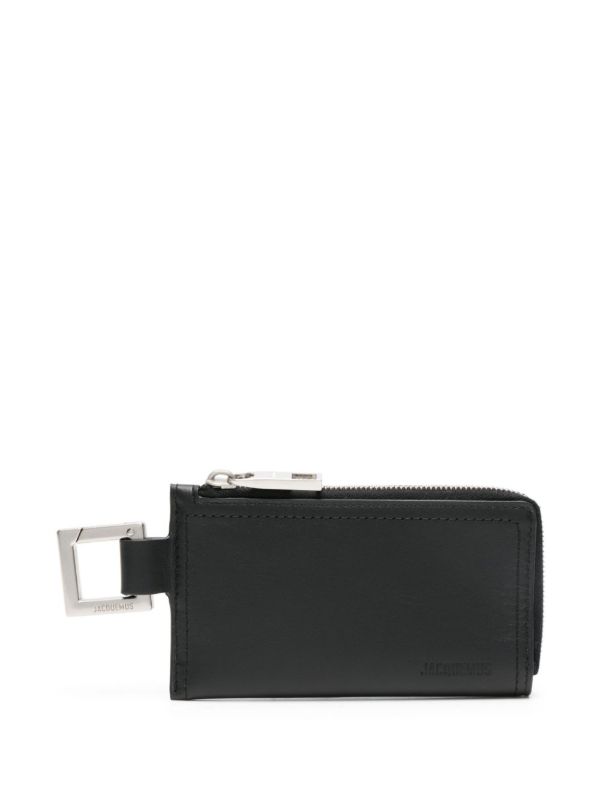 browns Jacquemus Black Le Porte-Zippé Cuerda Leather Wallet | Browns Wallets & Cardholders