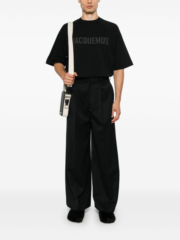 Browns Jacquemus Black Le T-Shirt Typo Top | Browns T-Shirts