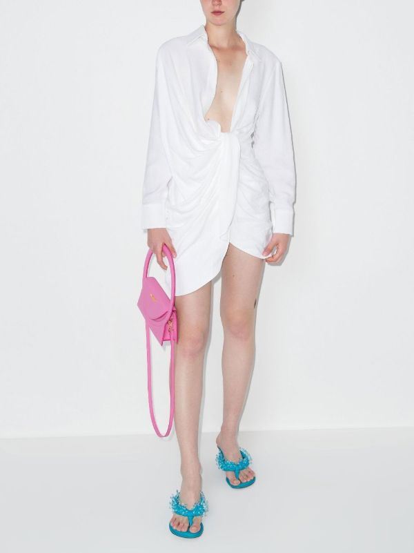 Browns Jacquemus Draped Shirt Dress | Browns Cocktail & Party Dresses