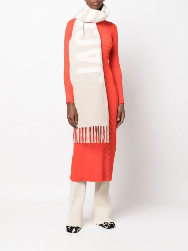 Browns Jacquemus L'Echarpe Jacquemus Virgin-wool Scarf | Browns Scarves