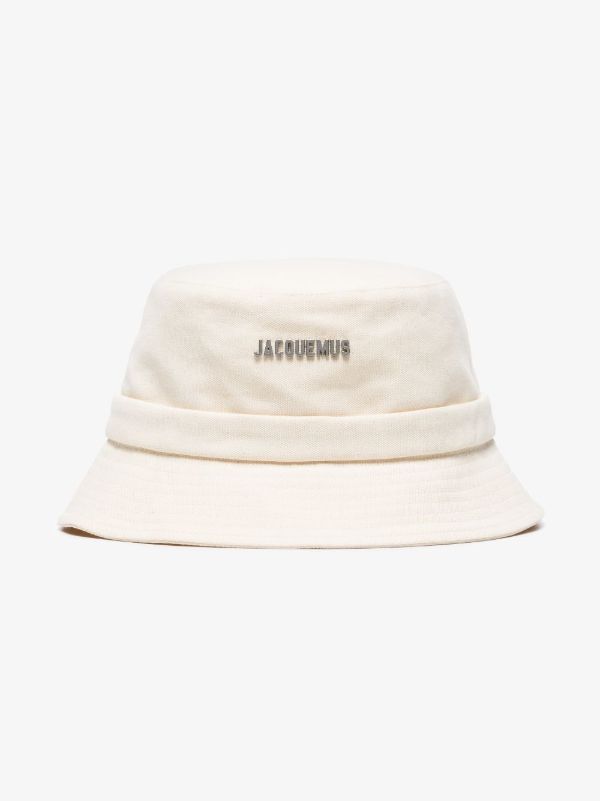 browns Jacquemus neutral Le Bob Gadjo bucket hat | Browns Hats