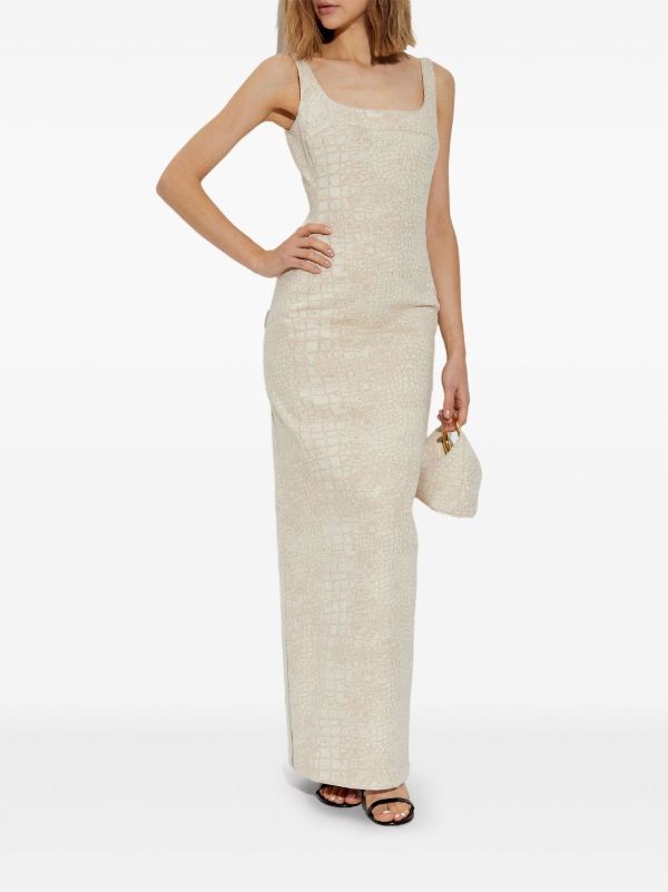 Browns Jacquemus Neutrals Spoglio Dress | Browns Cocktail & Party Dresses