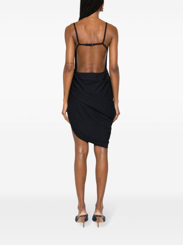 Browns Jacquemus Pink La Robe Saudade Mini Dress | Browns Cocktail & Party Dresses