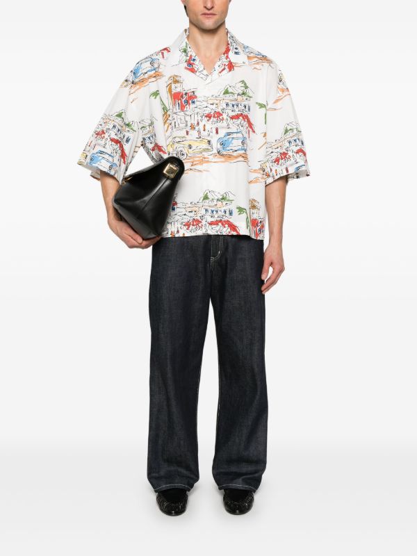 Browns Jacquemus Printed Cotton Shirt | Browns Shirts