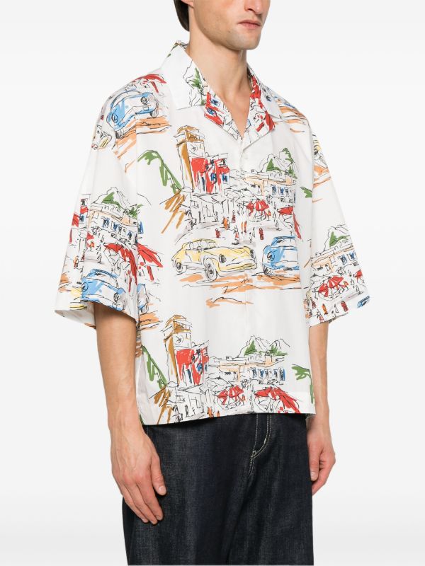 Browns Jacquemus Printed Cotton Shirt | Browns Shirts