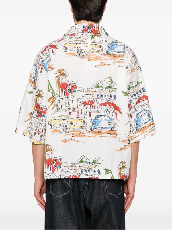 Browns Jacquemus Printed Cotton Shirt | Browns Shirts