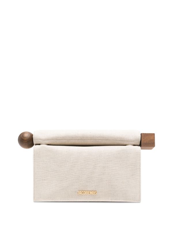 browns Jacquemus The Rond Carré clutch | Browns Clutch Bags