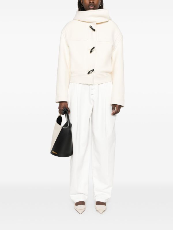 Browns Jacquemus White Cabana Coat | Browns Single Breasted Coats