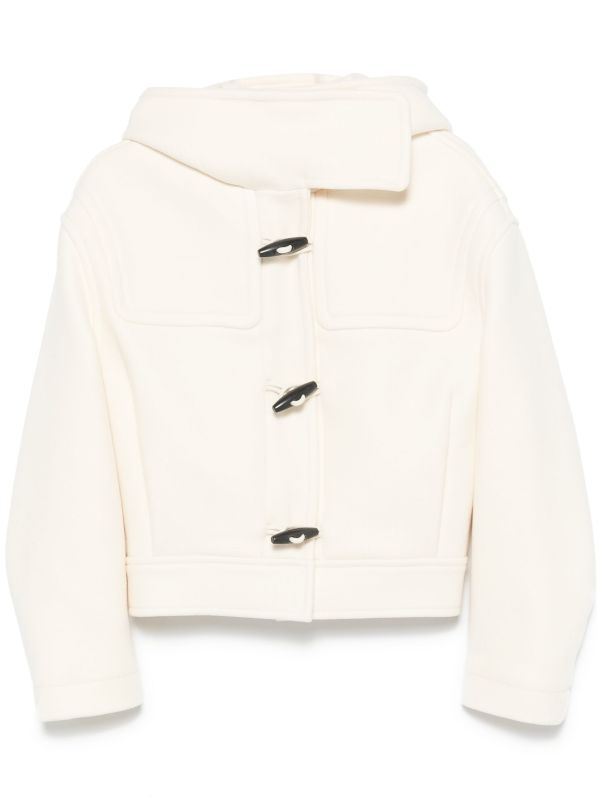 browns Jacquemus White Cabana Coat | Browns Single Breasted Coats