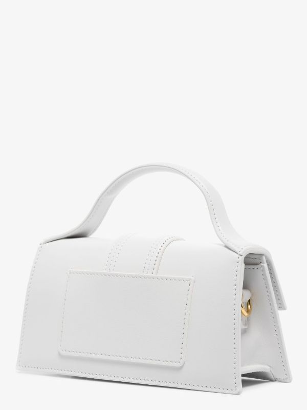 Browns Jacquemus White Le Bambino Leather Top Handle Bag | Browns Top Handle Bags