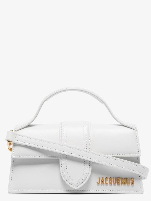 Browns Jacquemus White Le Bambino Leather Top Handle Bag | Browns Top Handle Bags