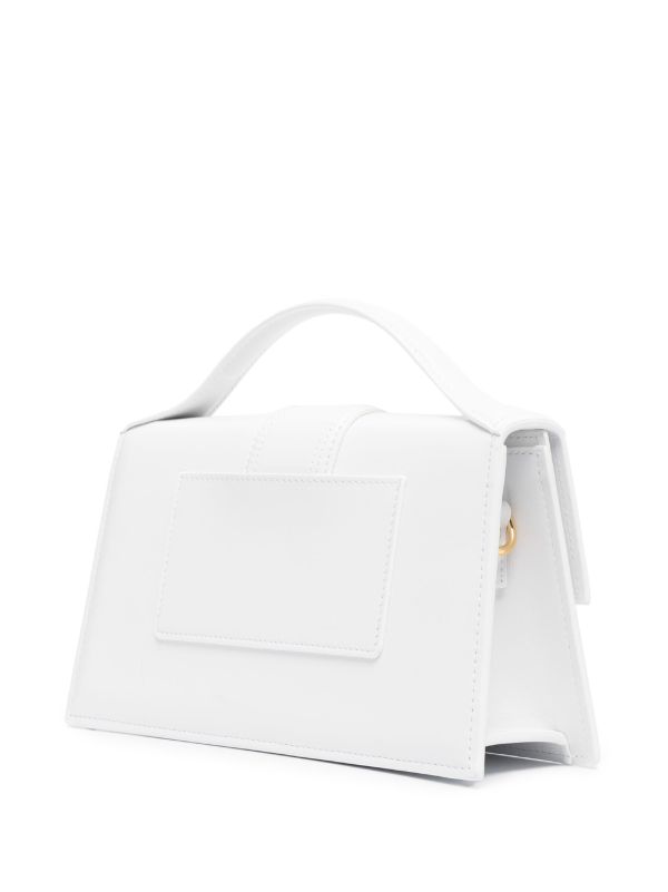 Browns Jacquemus White Le Grand Bambino Leather Top Handle Bag | Browns Top Handle Bags