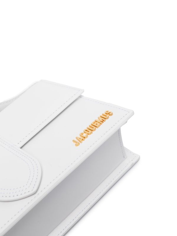 Browns Jacquemus White Le Grand Bambino Leather Top Handle Bag | Browns Top Handle Bags