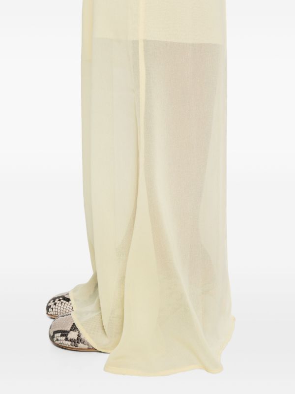 Browns Jacquemus Yellow La Robe Brezza Mousseline Slip Dress | Browns Evening Dresses