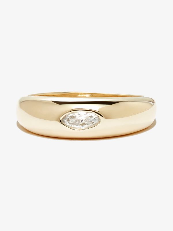 Browns Jacquie Aiche 14K Yellow Gold Dome Diamond Ring | Browns Fine Rings