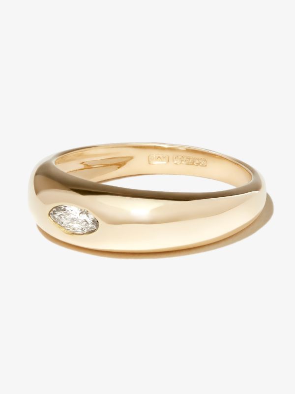 browns Jacquie Aiche 14K Yellow Gold Dome Diamond Ring | Browns Fine Rings
