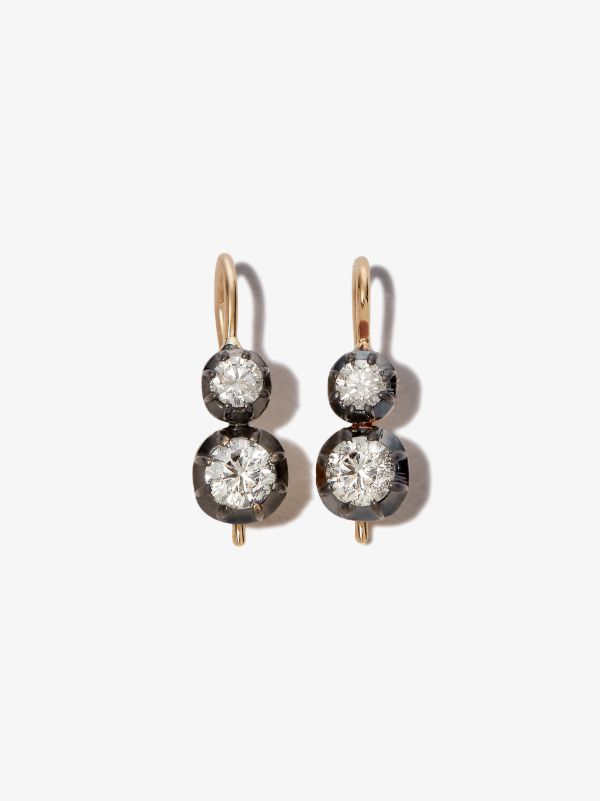 browns Jacquie Aiche 14K Yellow Gold Sophia Diamond Earrings | Browns Fine Earrings