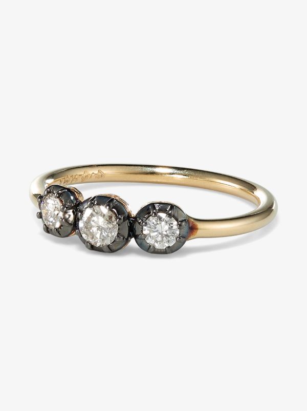 browns Jacquie Aiche 14K yellow gold Sophia diamond ring | Browns Fine Rings