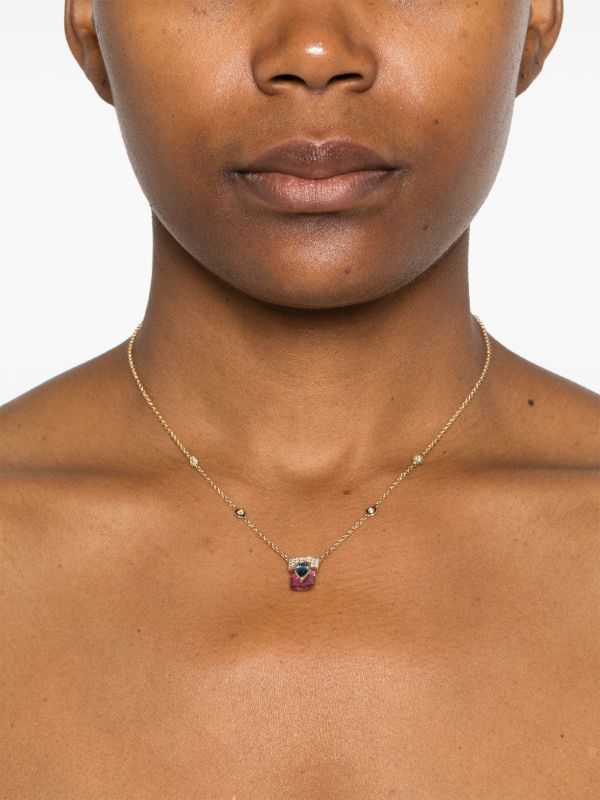Browns Jacquie Aiche 14kt Yellow Gold Pendant Diamond Necklace | Browns Necklaces