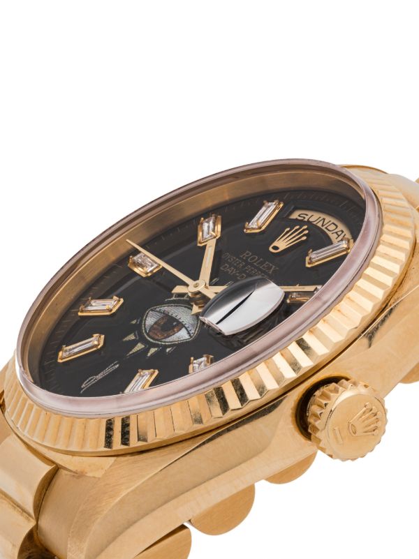 Browns Jacquie Aiche Customised Day Date 34mm | Browns Fine Watches